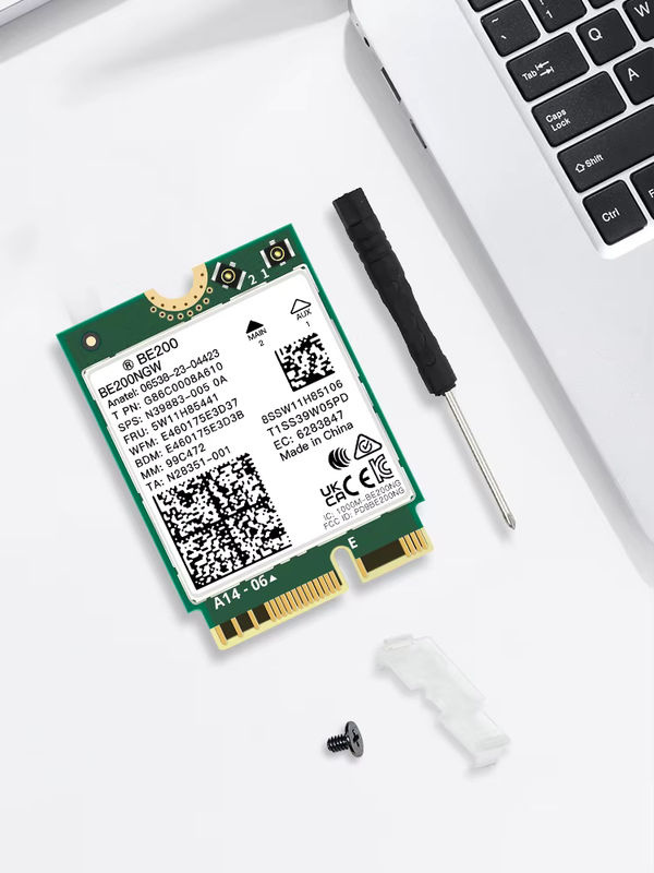 DERAPID Tri-Band WiFi 7 BE200NGW M.2 Adapter mit Bluetooth 5.4 für PC und Laptop, kompatibel mit Windows 10/11 - Bild 6
