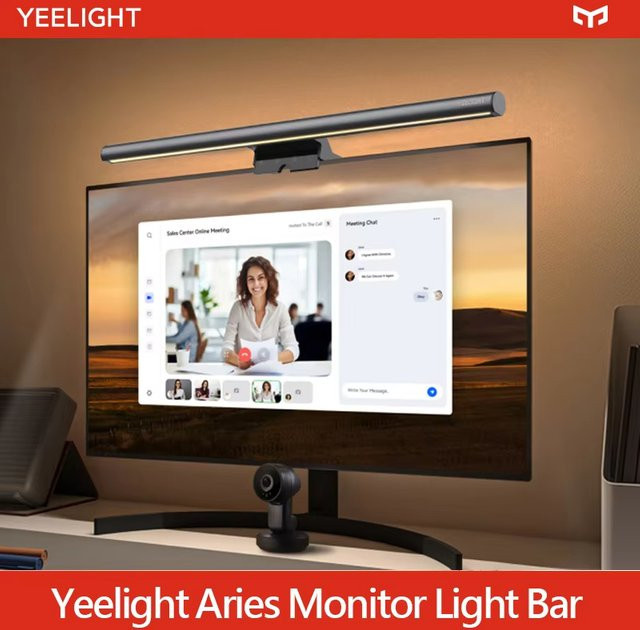 Yeelight Aries Smart Monitor-Lichtleiste LED Computerbildschirm-Hängelampe in Schwarz mit Touch-Steuerung, 3-Stufen-Dimmung und einstellbarer Farbtemperatur 2700K-6500K - Bild 1