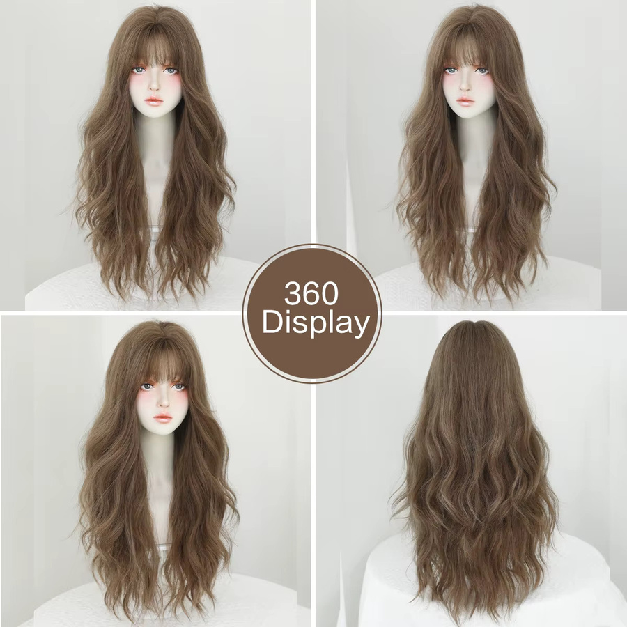 7JHH WIGS Perücke, Wasserwellen, Honigbraun, Damen - Bild 3