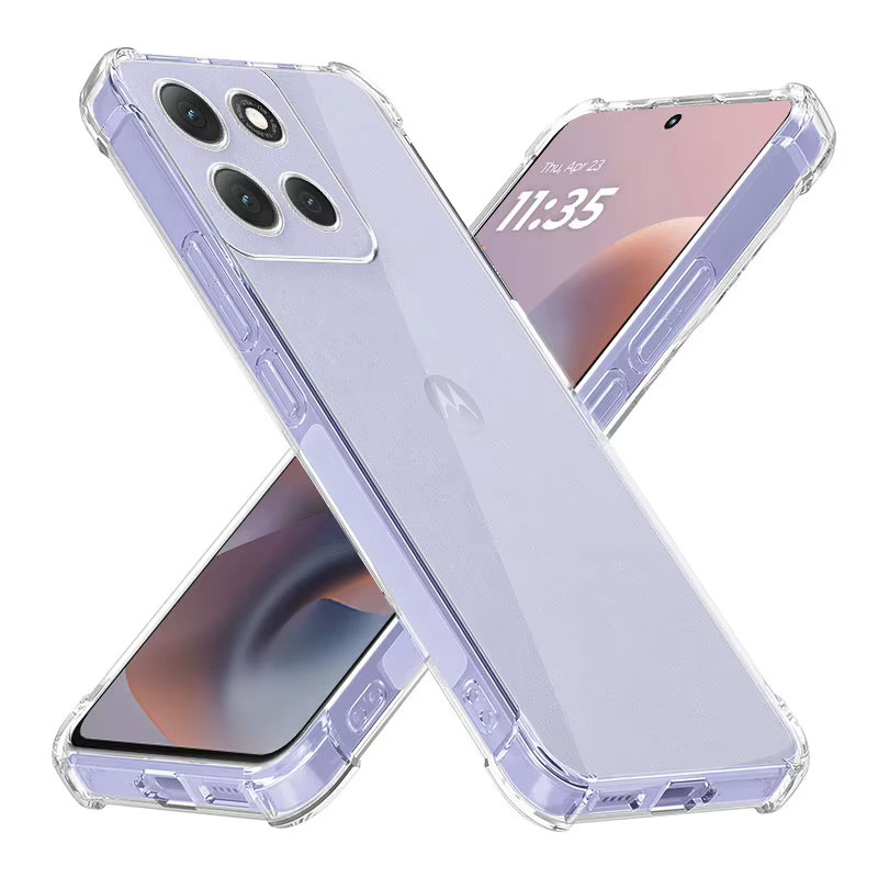 Transparentes Silikon-Schutzcover für Motorola Moto G86 Power, G67 Power, G56 und G06 mit Airbag-Schutzfunktion - Bild 2