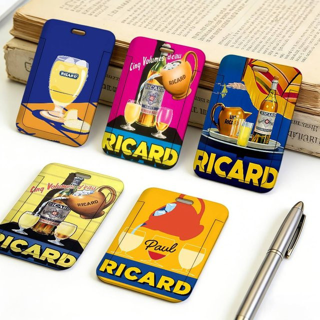 R-RicardS-ES Ausweishalter aus Kunststoff mit weichem Halsband in Multicolour für professionelles Büropersonal - Bild 1
