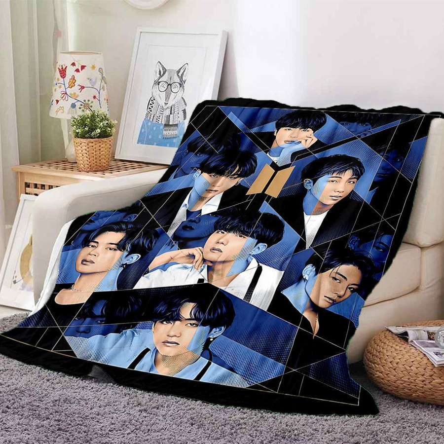 Yun2 Home Flanell-Kuscheldecke mit Print in Multicolour, B/B: 80 x 120 cm - Bild 2