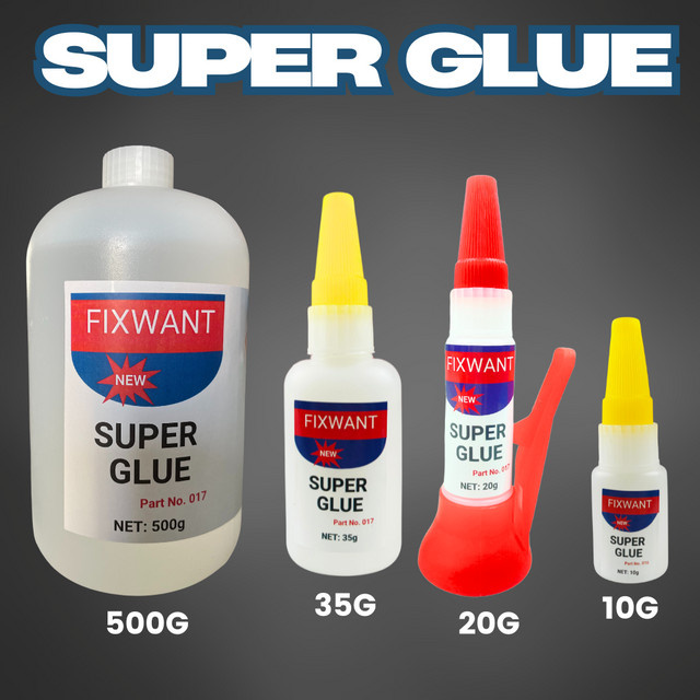 FIXWANT Cyanacrylat-Superkleber als starker Flüssigkleber für Metall, Kunststoff, Holz und Keramik - Bild 1