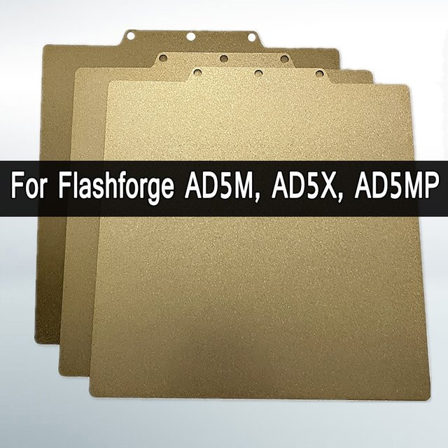 Flashforge Magnetische Bauplatte für Adventurer 5M Pro AD5M AD5X Doppelseitiges Federstahlblech in Schwarz - Bild 1