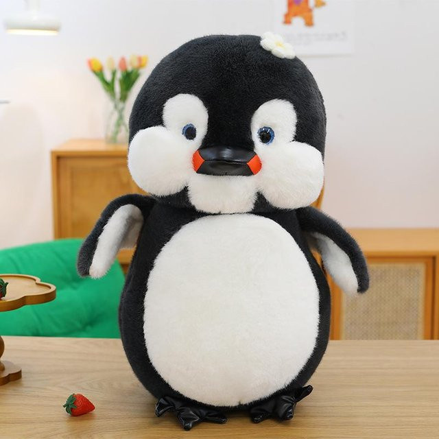 Pinguin Plüschtier, schwarz, 40cm - Bild 1