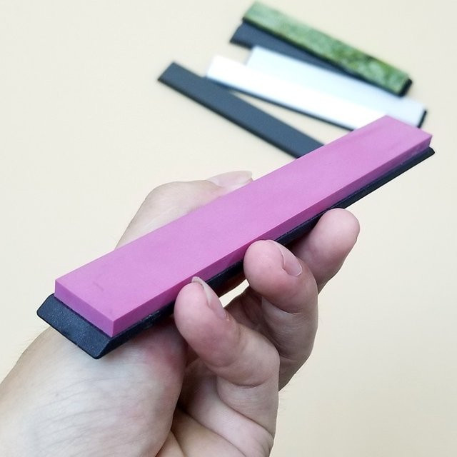 RSCHEF 7-teiliges Set aus natürlichen Achat-Schleifsteinen zum Polieren und Feinschärfen mit festem Winkel in Multicolor - Bild 1