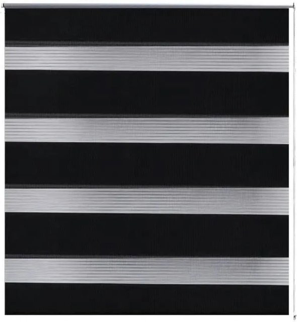 vidaXL Doppelrollo Day & Night in Schwarz aus Polyester, B: 50 cm, H: 100 cm - Bild 1