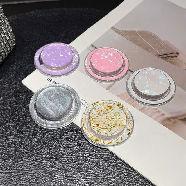NMEGOU Magnetischer Muschel Handy-Griffhalter für MagSafe iPhone in Pink und Multicolour mit Ring Finger Erweiterungsständer und Stativfunktion - Bild 1