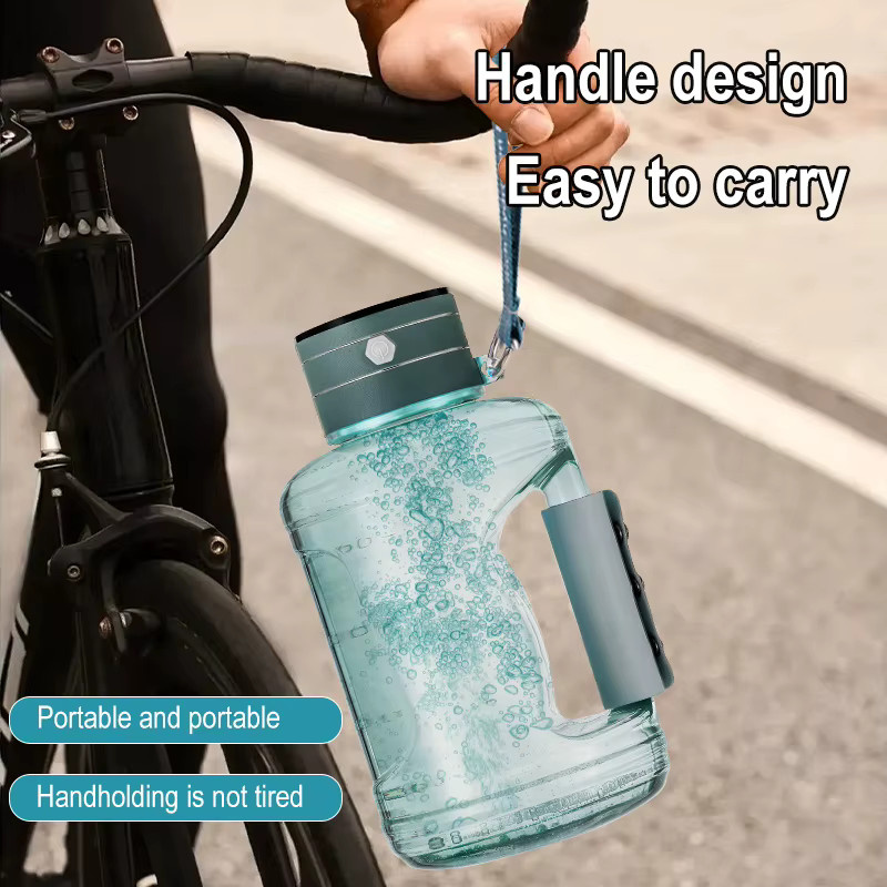 BALASHOV Tragbarer Wasserstoffgenerator und Ionisator mit 1500 ml Volumen, Wasserflasche für Elektrolyse in Grün und Transparent - Bild 4
