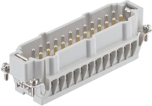 HARTING Stifteinsatz 09330242691 mit 24 Schrauben in Grau aus Kunststoff - Bild 1