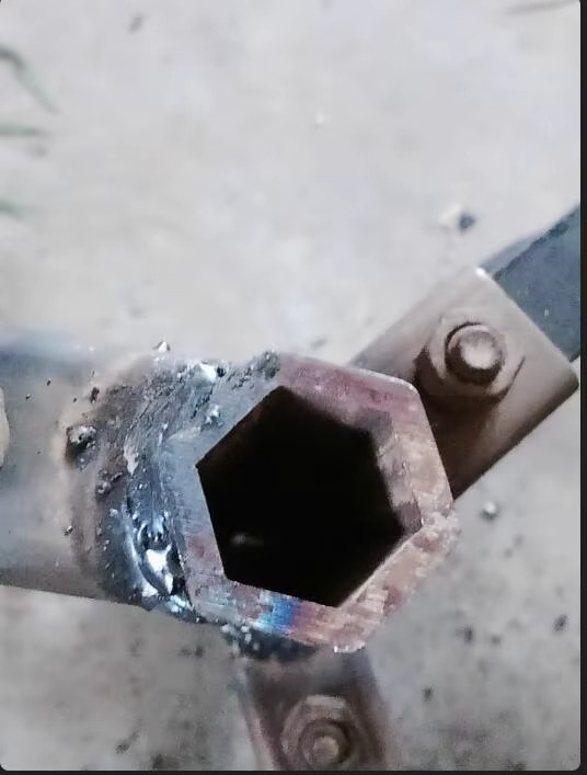 HSK Sechskantstahlrohr aus Kohlenstoffstahl, nahtlos, Farbe: Grau, Durchmesser: 32 mm - Bild 3