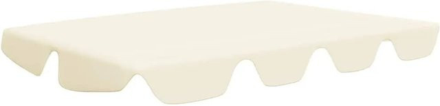 vidaXL Ersatzdach für Hollywoodschaukel aus Polyester in Creme, B/T: 150 x 105 cm, H/T: 130 x 70 cm - Bild 1