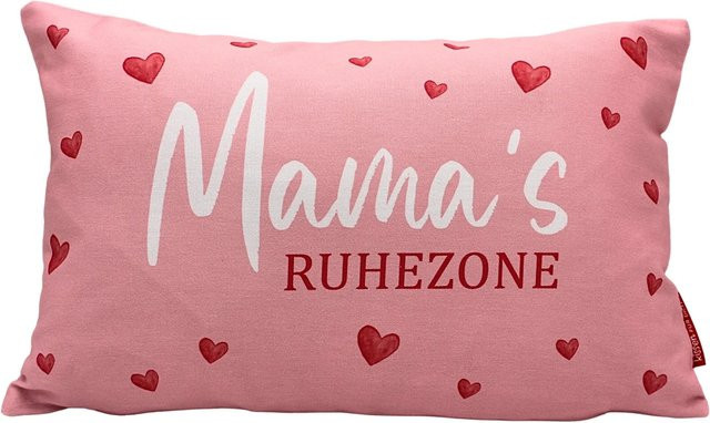 Dekohelden24 Zierkissen aus Baumwolle in Pink, B/H/T: 40 x 13 x 23 cm - Bild 1