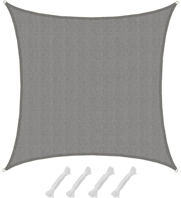 AMANKA HDPE Sonnensegel quadratisch in Grau, 7 x 7 m - Bild 1