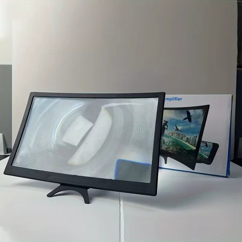 VIKEFON 12 Zoll 6D gebogene HD faltbare Telefon-Bildschirmlupe mit Augenschutz und blauem Licht in Schwarz - Bild 2