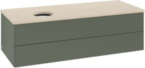 V&B Waschtischunterschrank Antao mit Beleuchtung, grau lackiert, B/T/H: 120 x 50 x 50 cm - Bild 1