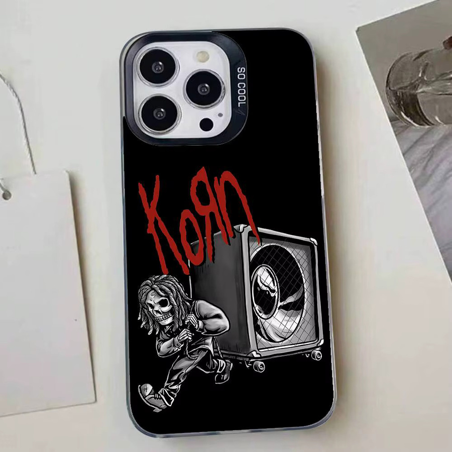 Stoßfeste Rock Band K-Korn Handyhülle für iPhone 11 bis iPhone 17 Pro Max Plus in Schwarz - Bild 3