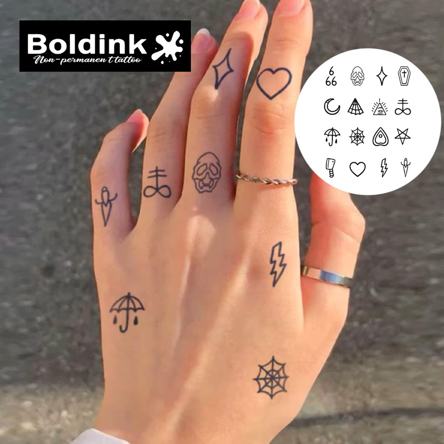 Boldink Temporäres Tattoo, Elektrische Symbole, Unisex - Bild 2