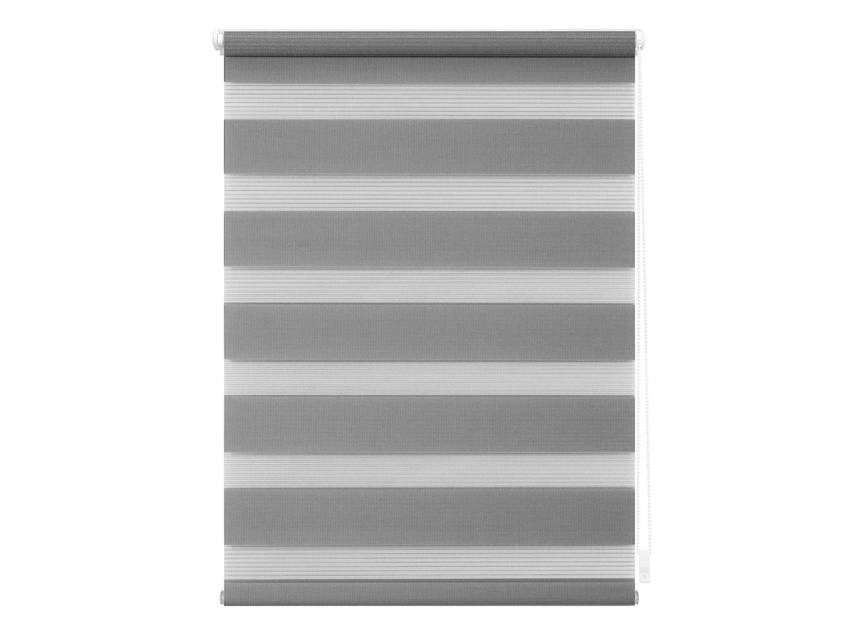 Lichtblick Duo-Rollo Klemmfix Tag und Nacht, Grau, Breite: 90 cm, Höhe: 220 cm - Bild 2