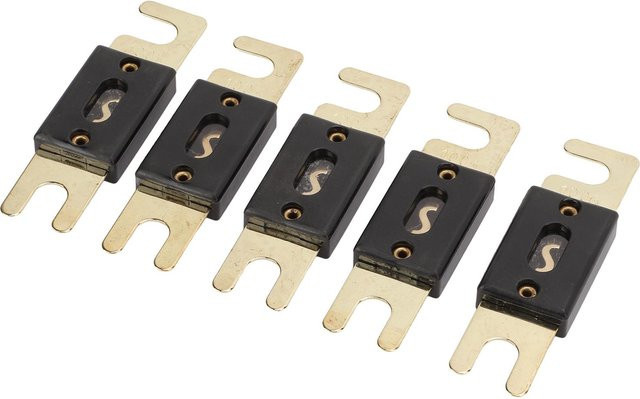 CosyHome 5er-Set Vergoldete ANL Flachsicherungen 100A für Auto Audio Video System in Beige - Bild 1