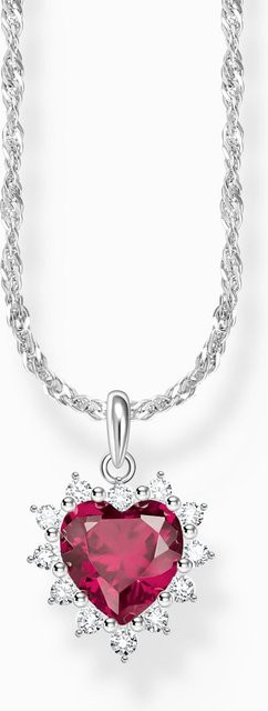 Thomas Sabo Kette mit Herz Anhänger, 925 Silber, Damen - Bild 1