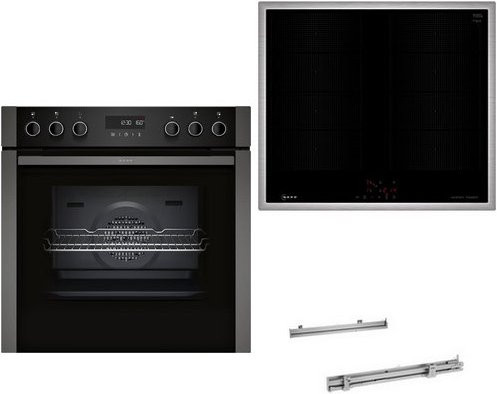 NEFF Herdset HLE310SIFP mit Induktionskochfeld in Graphite Grey/Schwarz - Bild 1