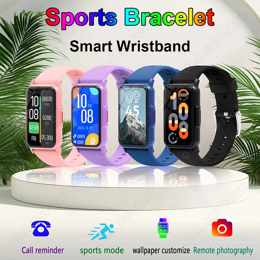 Ola Esporte Smartwatch Pink mit Herzfrequenzmessung, Schlafüberwachung und Anruf-Erinnerung, wasserdichtes Fitness-Armband - Bild 2