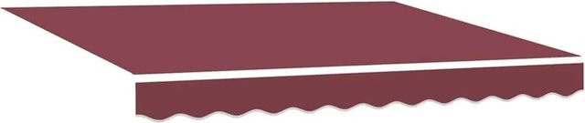 vidaXL Markisenersatzstoff aus Polyester in Bordeauxrot, Breite: 235 cm, Höhe: 195 cm - Bild 1