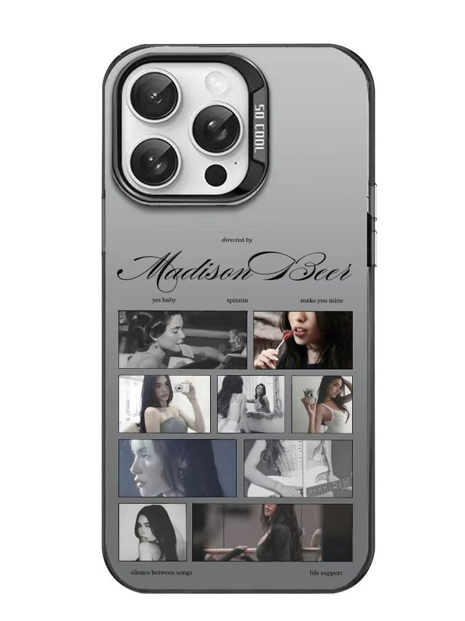 M-Madison Designer Handyhülle für iPhone 11 bis 17 Pro Max in Weiß mit Matt Laser Aurora Effekt - Bild 4