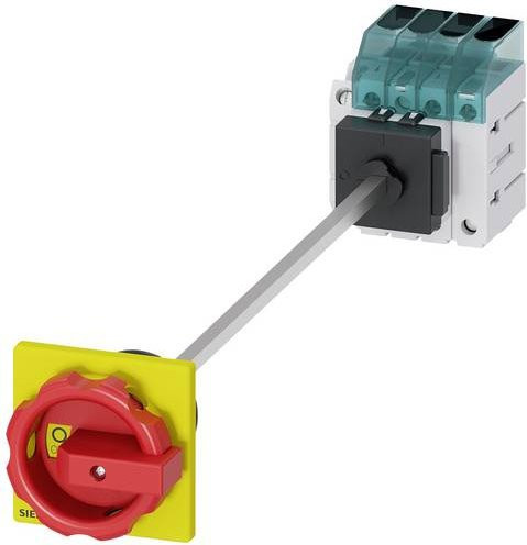 Siemens Lasttrennschalter 4polig 63A 16mm² 1 Schließer 1 Öffner Rot Gelb 690 V/AC 3LD34481TL53 - Bild 1