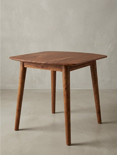 Esszimmertisch KADIMA DESIGN aus Massivholz in Braun, quadratisch im Landhausstil, B/T/H: 80 x 78 x 80 cm - Bild 1