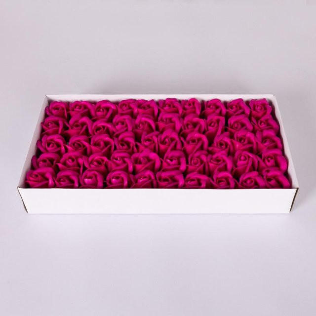 50 Stück Seifenrosen von Breaki in Rot und Pink für deine DIY-Geschenke und Dekorationen zum Valentinstag oder zur Hochzeit - Bild 1