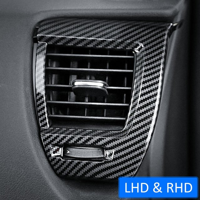 Zierleisten für die Innen Mittelkonsole und Luftauslass-Abdeckung im Carbon Look für Lexus NX250 NX350h NX450h (2022-2026) in Schwarz - Bild 1