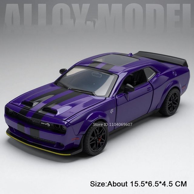 Linyi toy car Hellcat Viper Supercar Spielzeugmodell, 1:32, mit Licht und Sound, ab 14 Jahren - Bild 1