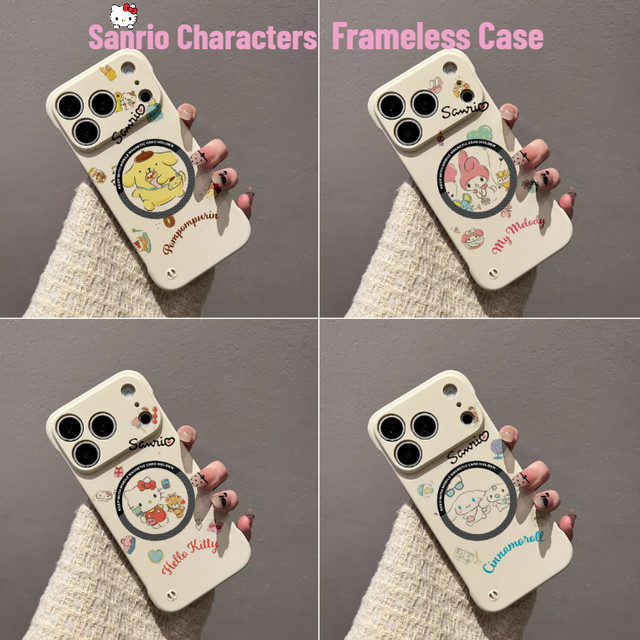 Sanrio Painted Girlish rahmenlose Handyhülle mit MagSafe Schutzhülle für Apple iPhone 17 Pro Max 16 15 14 Plus 13 12 Pro - Bild 1