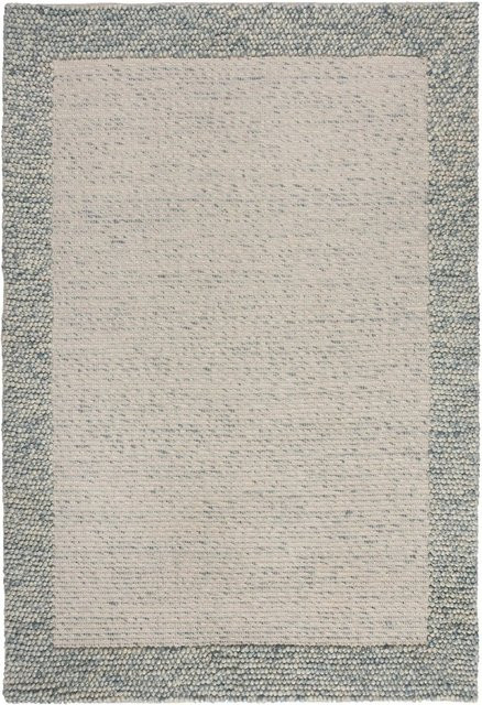 Flair Rugs Wollteppich Bobble Border Blau B: 120 cm, T: 170 cm - Bild 1