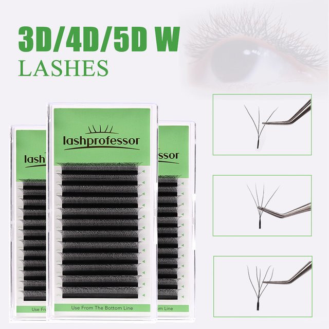 Lash Professor 3D Clover Wimpernverlängerungen, 1800 Fans, Unisex - Bild 1
