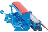SIKU Modellfahrzeug FARMER Lemken Saat-Drill-Kombination in Blau und Rot - Bild 1