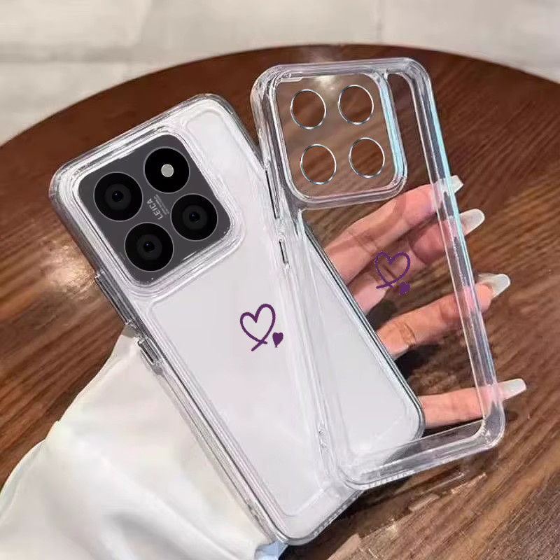 Transparente Handyhülle mit Liebesherz für Xiaomi Redmi Note 15 14 Pro 13 12 Pro Plus Poco X7 F6 X6 M6 X5 Pro 14T 13T Pro 13C 4G/5G - Bild 2