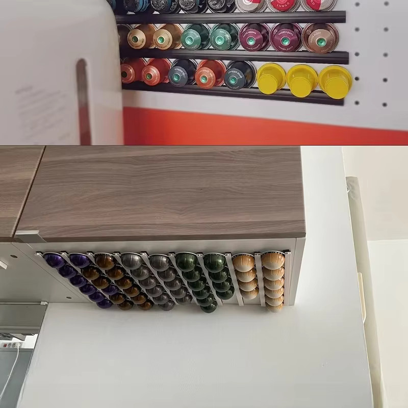 6er Set Kaffeekapselhalter für Nespresso Vertuoline in Weiß aus Kunststoff - Bild 4