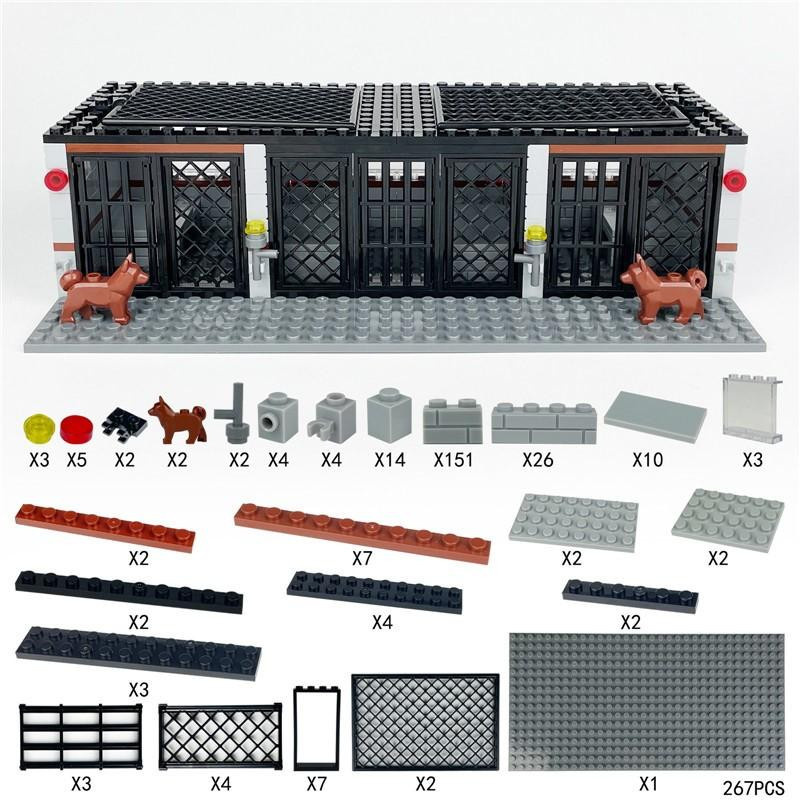 Yiran toy Militärpolizei Gefängniszelle Spielzeug schwarz 267 Teile - Bild 4