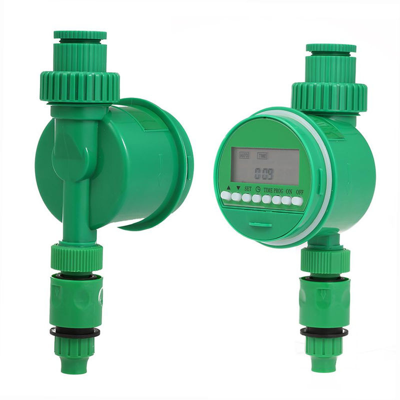 TOMTOP JMS Programmierbarer Schlauch-Wasserhahn mit LCD-Bildschirm und Timer, Grün, 3/4 Zoll und 1/2 Zoll Anschluss - Bild 6