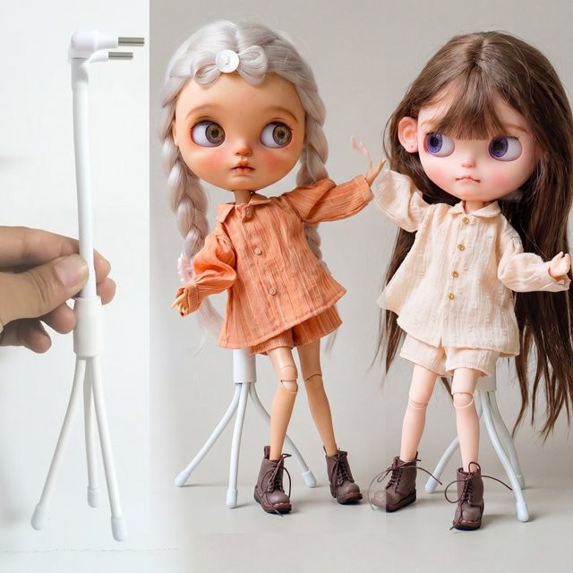 TIANMENG Blythe-Puppenständer, Zubehör, Weiß, Kunststoff - Bild 1
