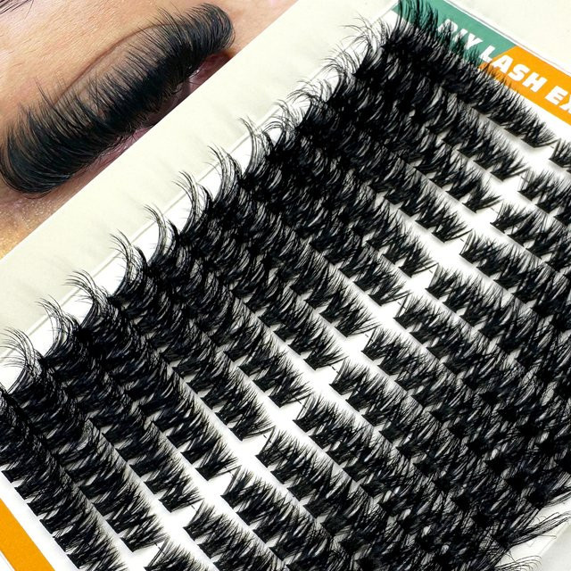 AMSDCN Wimpernbüschel, 14 Reihen, Black, Unisex - Bild 1