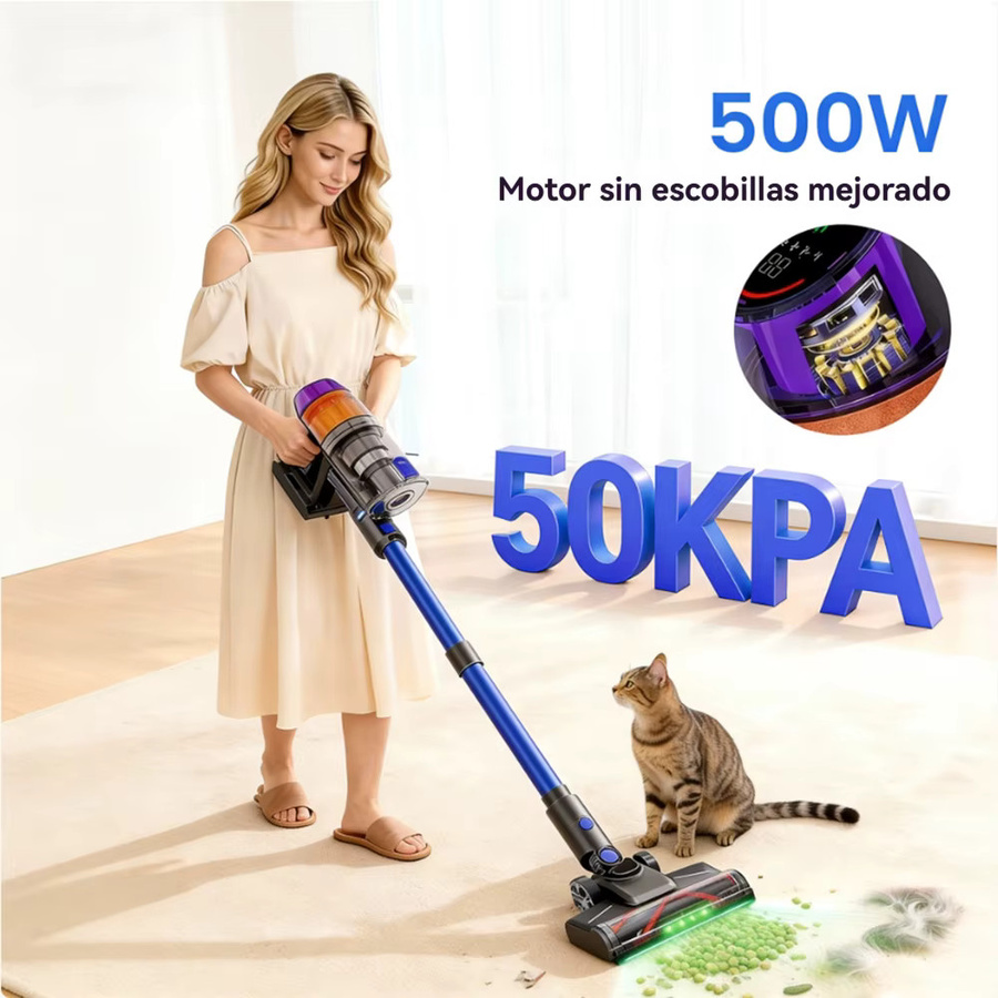 COTIAR R11 Kabelloser Handstaubsauger in Lila mit 500W Leistung, 50000PA Saugkraft und 1,2L Staubbehälter - Bild 3
