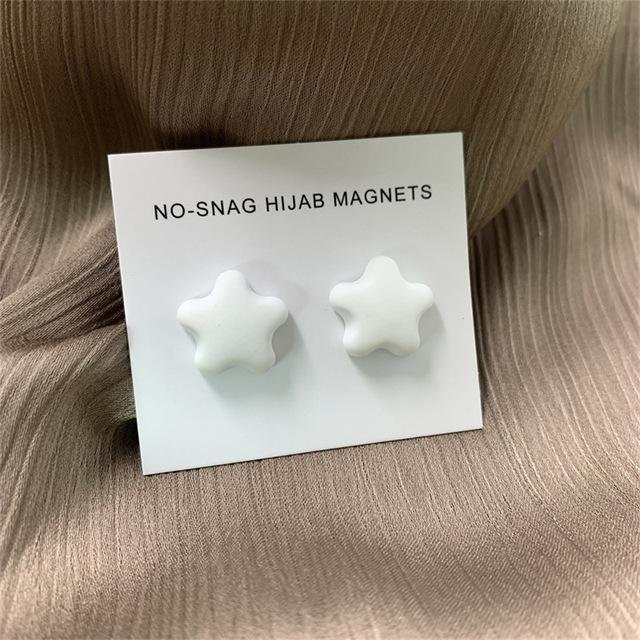 YIRAN Jewelry Hijab-Magnetbroschen, Damen, white - Bild 1