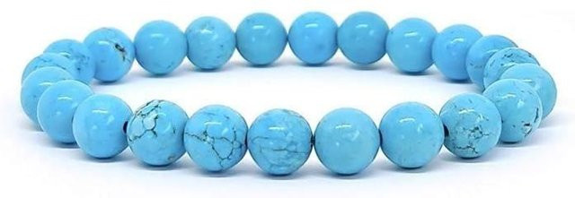 STEL ORA Armband, Türkis, Blau, 8mm, Unisex - Bild 1