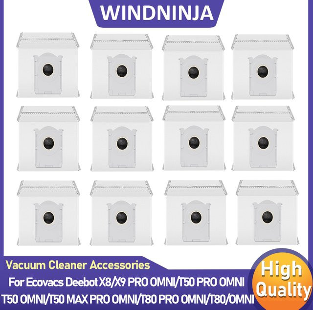 Ecovacs Staubbeutel in Weiß für Deebot X8 X9 PRO OMNI T50 PRO OMNI T50OMNI T50 MAX PRO OMNI T80 PRO OMNI T80OMNI Staubsauger - Bild 1