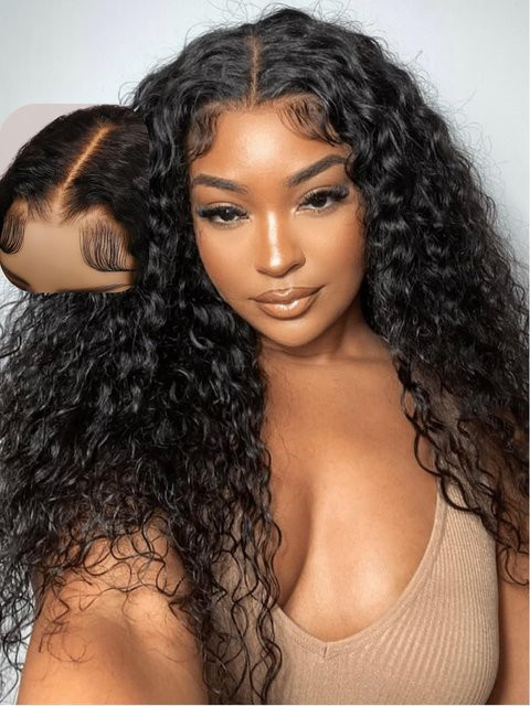 Bling Hair Echthaar-Perücke, tief gewellt, Damen - Bild 1