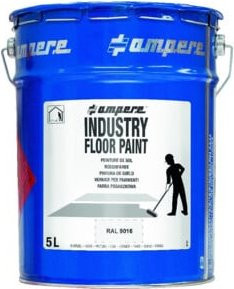 A.M.P.E.R.E. Bodenmarkierungsfarbe Traffic Industry Floor Paint, Weiß, 5 l - Bild 1